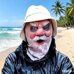 Hilarious Elderly Disguise Full - Face Mask - Ultimate Prank Accessory (Mask)