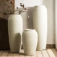 Nordic Ceramic Large Vases Nordic Living Room Flower Arrangement Vase Floor-standing Modern Simple Room Decorative Ornaments CN 1