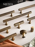 Santaya Poignées d'armoire en laiton Antique massif, coupe diamant, motif moleté croisé, traction de garde-robe, boutons de barre en T, pas de 320mm de Long disponible 2