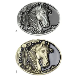 3D Vintage Horse Buckle For Men Belt Unique And Decorative Jeans Gift Belt Buckle Universal Fit