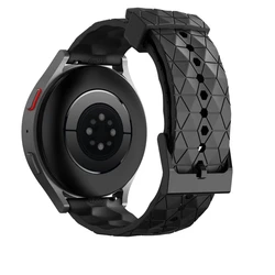 Versatile Silicone Smart Watch Strap - 20/22mm Adjustable Band for 20mm (Black)