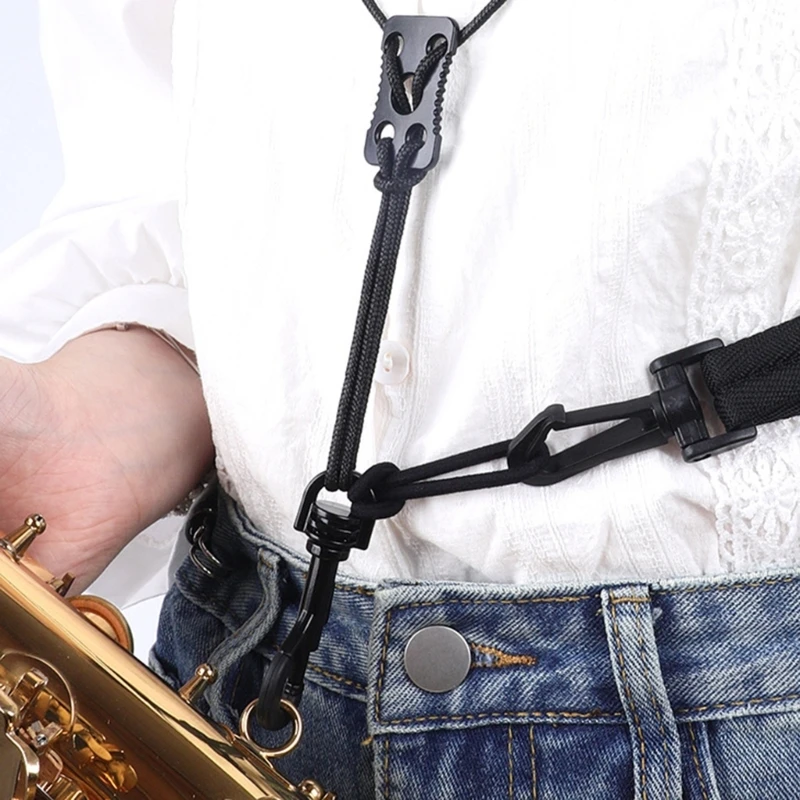 Premium Saxophone Shoulder Harness with Hook Attachment