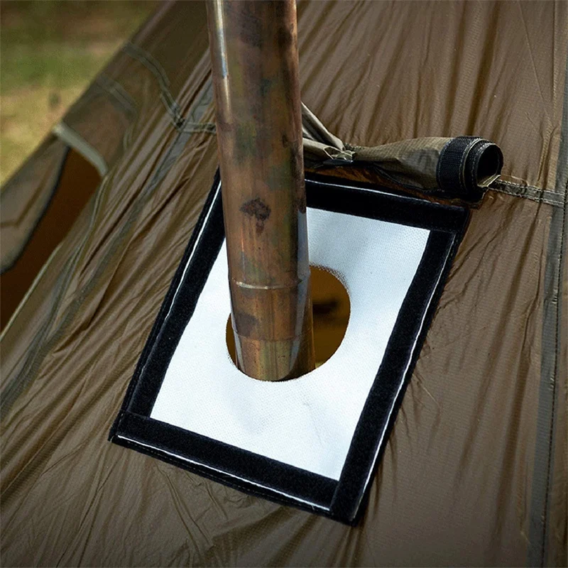 

Camping Fireproof Cloth Anti-Scalding Hot Tent Protector Stove Jack Fire Resistant Chimney Pipe Vent Welding Blanket