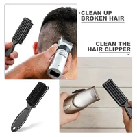 Ensemble de brosses de barbier, plumeau de cou, manche en plastique, brosse de nettoyage de cheveux doux, brosse de nettoyage de sculpture en forme de tête 5