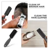 2Pcs Barber Neck Duster Brush Sets Plastic Handle Hairdressing Soft Hair Cleaning Brush Head Shape Carving Cleaning Brush 5