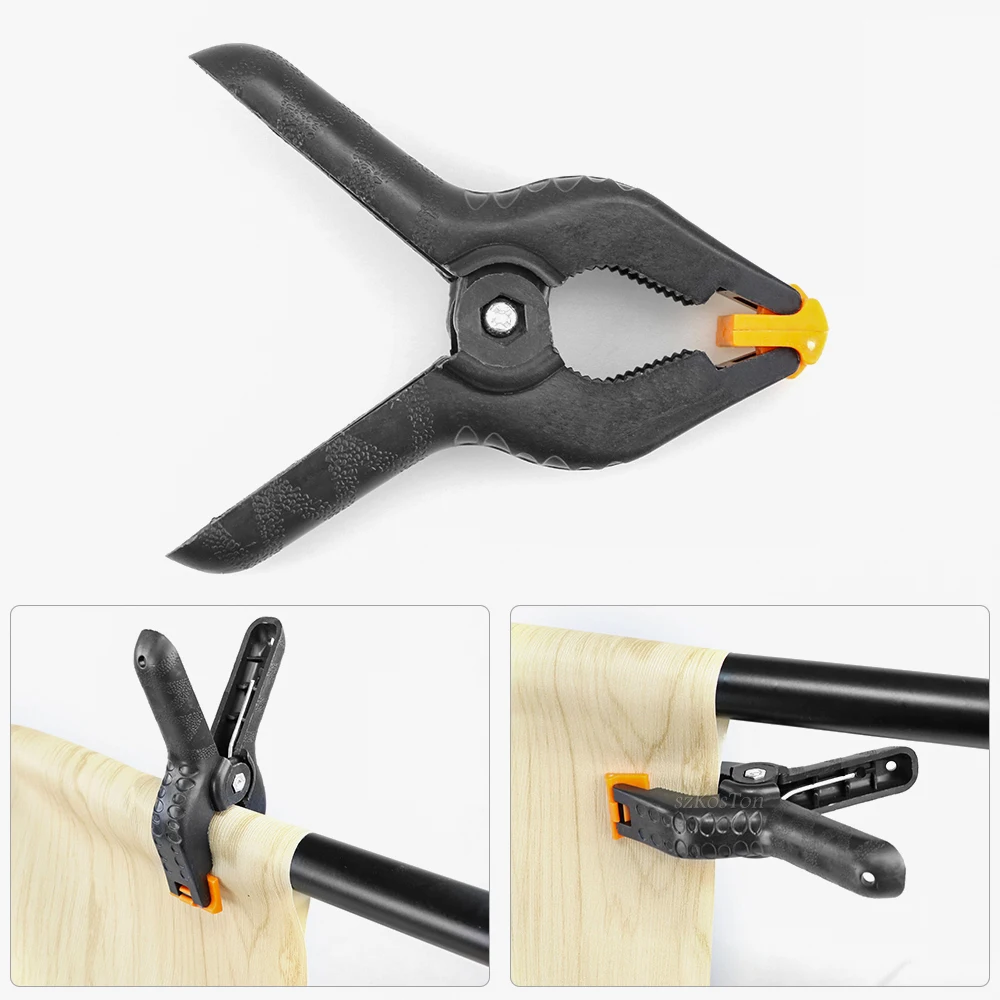 

10Pcs 3.5/6Inch Durable Background Spring Clamps Plastic Photographic Clamps for Photo Studio Clip Background Stand Holder Tools
