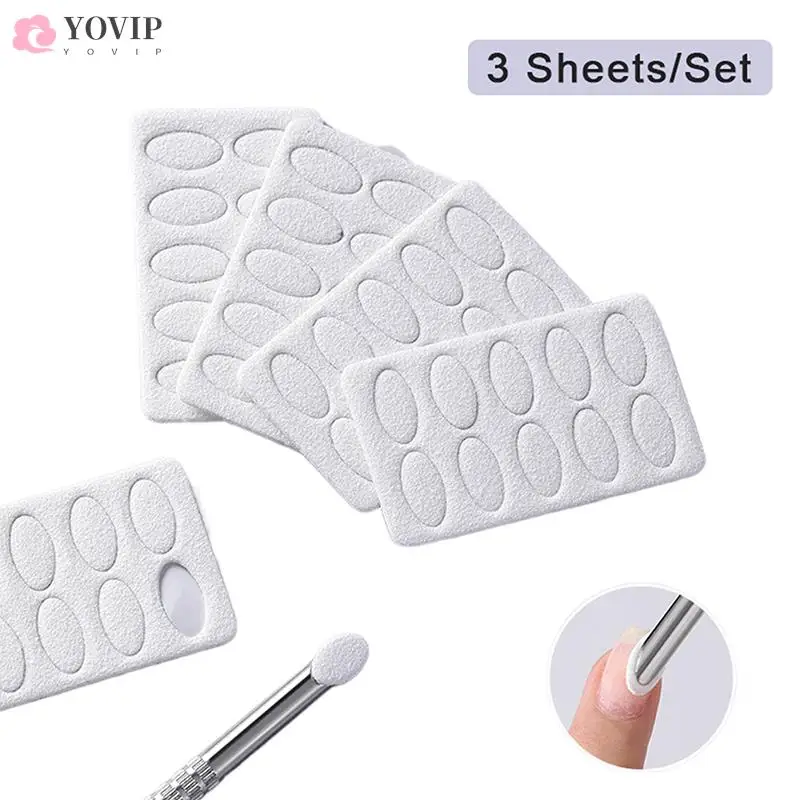

30Pcs 100/180G Nail Cuticle Pusher Self-adhesive Sand Flake Trimming Nails Pre Polishing Manicure Treatment Tool