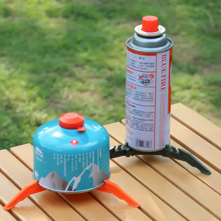Fuel Can Stabilizer for Camping Stoves,Foldable Cartridge Canister Tripod Bracket for Hiking Camping Outdoor Gas Tank Bracket