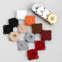 5sets/lot Magnet Buckle Metal Snap Fasteners Buttons DIY Sewing Garment Accessories Materials Wallet Craft Bags Buckle 10mm-18mm 1