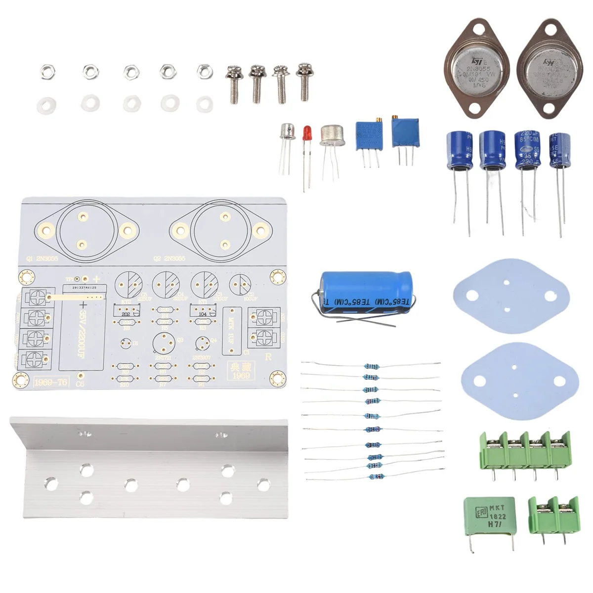 

DIY Hifi JLH 1969 Amplifier Audio Class A Power Amplifier Board Stereo High Quality for 3-8 Inch Full Range Speakers