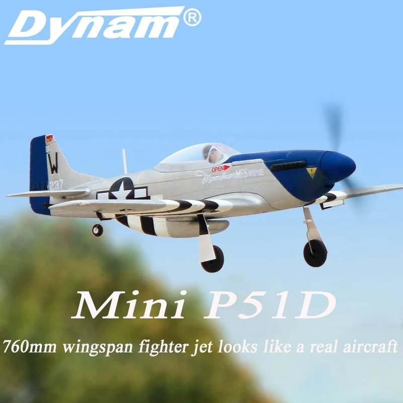Dynam-Mini-P51d-Wingspan-760mm-Fighter-Like-Real-Aircraft-Remote ...
