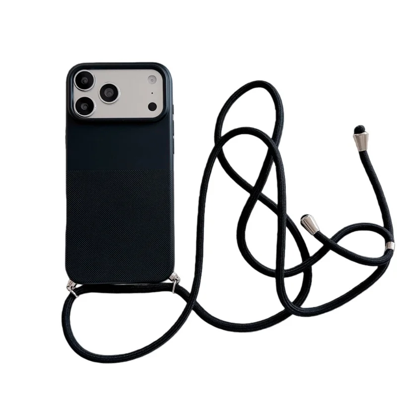 Polka Dot Phone Case with Necklace Lanyard - Soft Cover Accessory