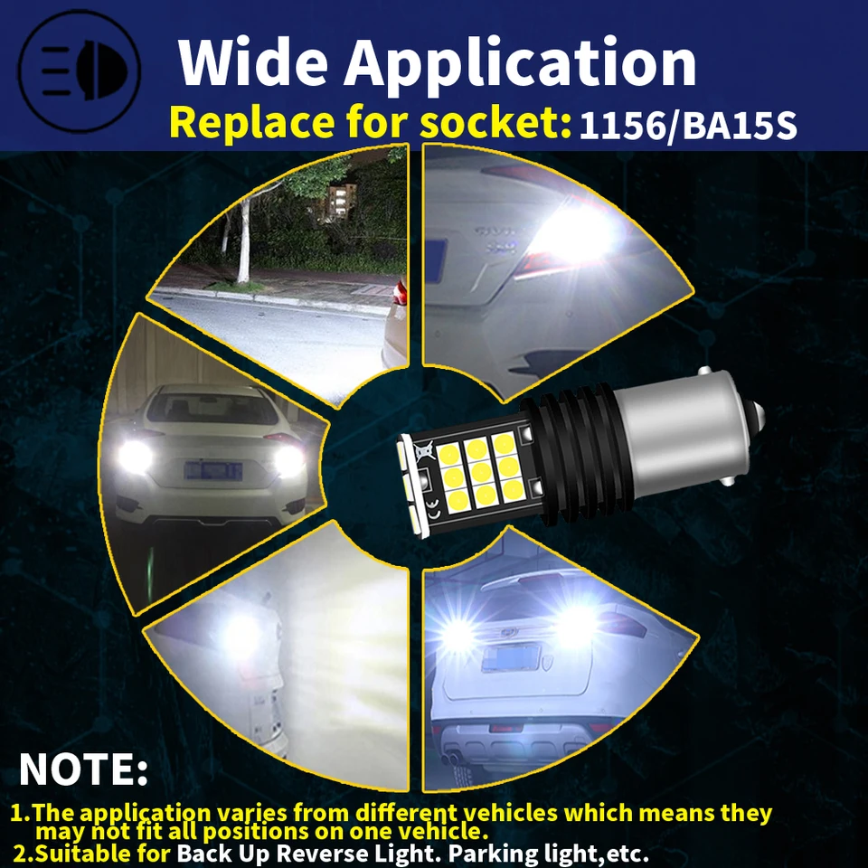 1156 7506 LED ����Ʈ ĵ����, ������ �÷��� ����, ���� ���õ� ���� ����, Ǫ�� 206 307 5008 508 107 407 308 SW, P21W, BA15S, 12V, 2 ��