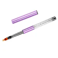 1Pcs Nail Brush Nail Art Gradient Painting Brush With Rhinestone Handle For Nail Design, For Gel Nails 1