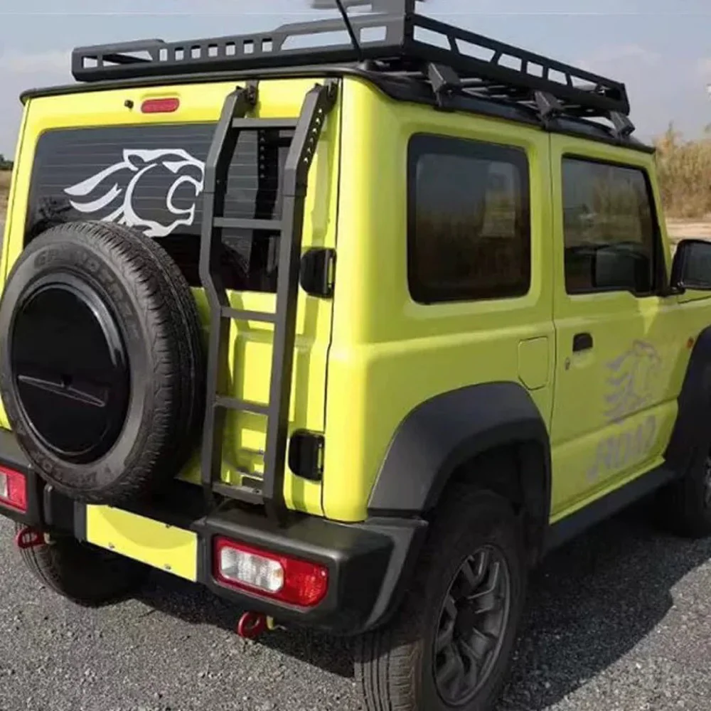 스즈키 짐니 2019-2025 JB64 JB74 보호 프레임워크 사다리 자동차 뒷문 테일 도어 사다리 액세서리