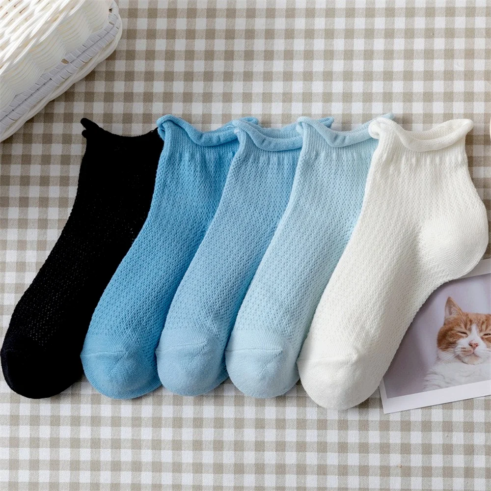 Women's Cotton Socks Short Women's Socks Socks Women 5 Pairs