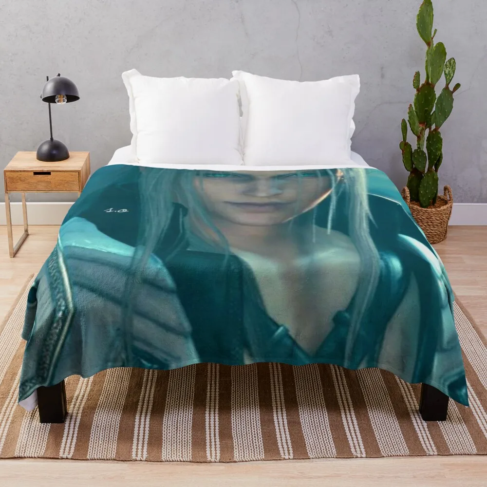 

sephiroth Throw Blanket bed plaid Nap Blanket Sofa Throw Blanket
