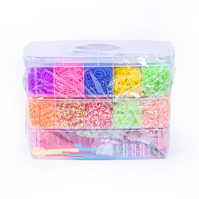 4500pcs Rainbow Rubber Bands Kit DIY 15 Colors Loom Bands Bracelet Making  Three Layer Suit Gift for Boys Girls Kids Art Craft - AliExpress