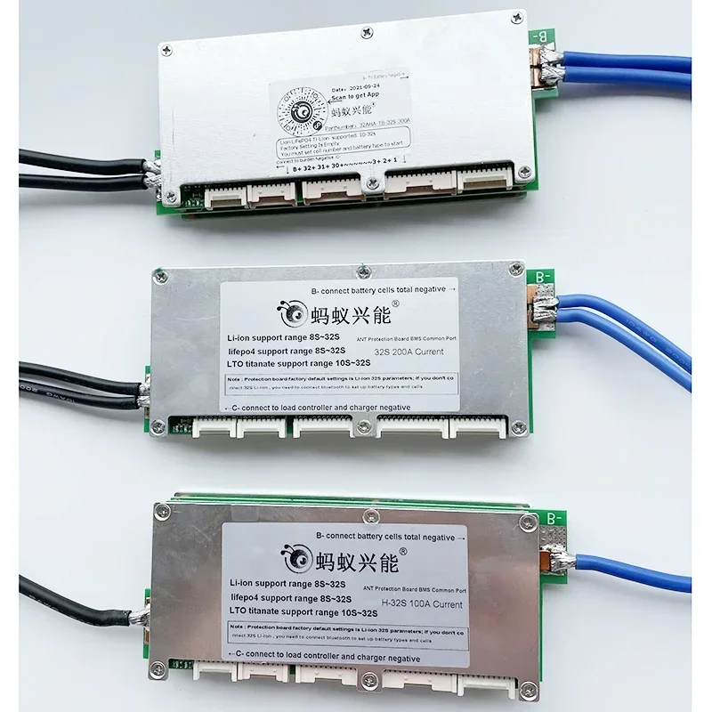 스마트 디스플레이 리튬 배터리 보호 보드, 밸런스 ANT BMS lifepo4 LTO Lipo 리튬 이온 앱 블루투스, 10S 32S, 26S, 28S, 30S, 300A