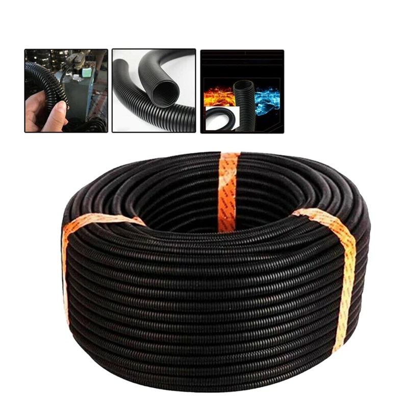 1X30M Split Loom Wire Protective Tube Conduit Hose Cover Electrical Cable