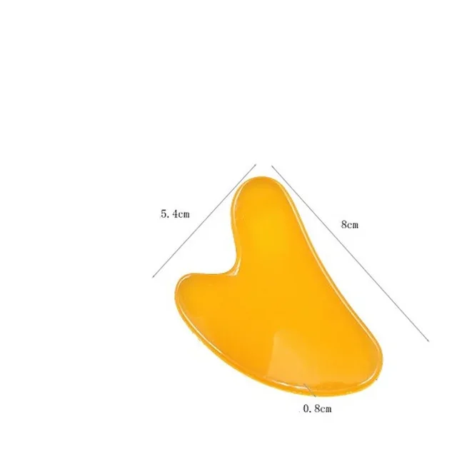 1pc Guasha Beautiful Massage Beeswax Scraping Massage Scraper Face Massager Acupuncture Gua Sha Eye Face Board SPA Massage Tool 2