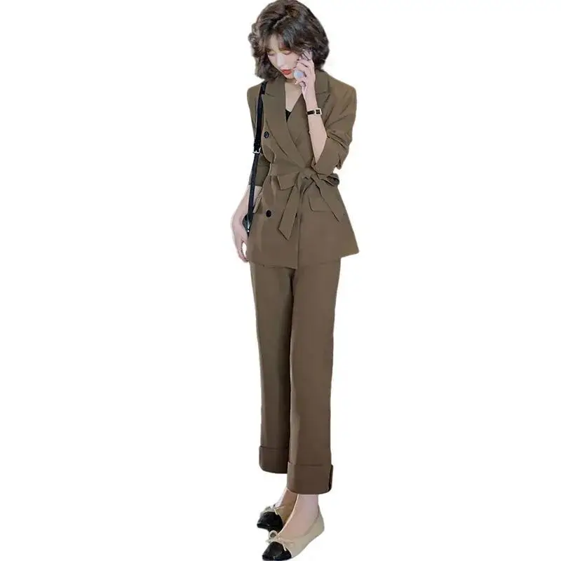 Fashion Casual Women's Suit Spring and Autumn New Korean Style Temperament Age Reducing Elegant Women's Two-piece Set