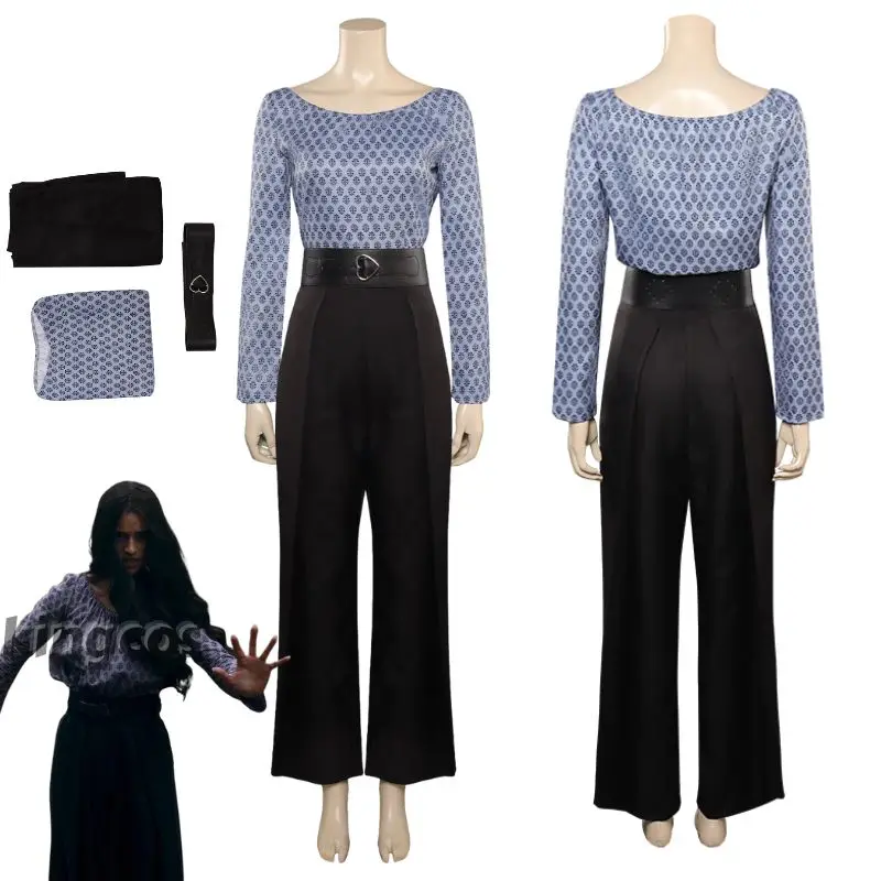 

Yennefer Cosplay Costume For Women Shirt Belt Pants Girls Fantasia Role Playing Casual Outfit Halloween Carnival Disguise Suit