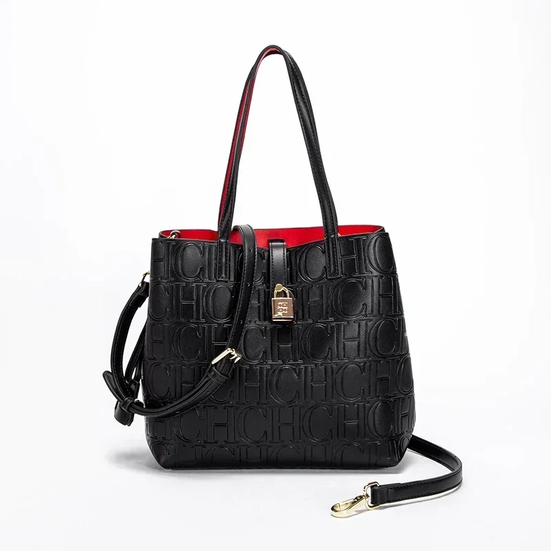 CH High-quality Fashionable Letter Printed Handbag Large Capacity Solid Color High-end Feel Versatile Women's Shoulder Bag 2