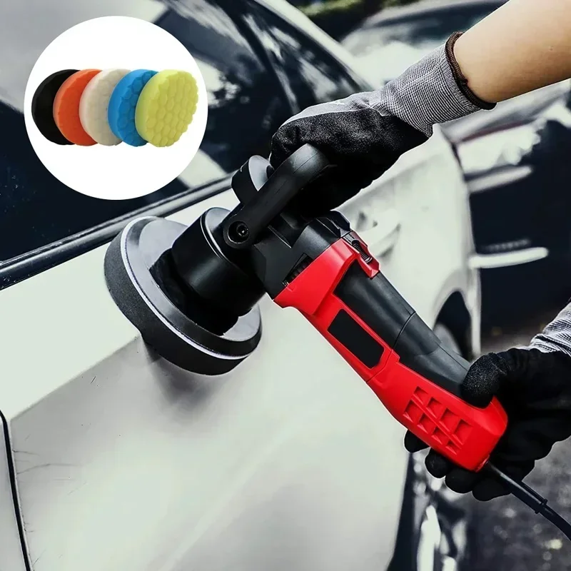 polishing pads auto detailing pads Polishing Wheel for Drill Kit 5 inch Self adhesive Polishing Pad Car Wax Applicator Discs