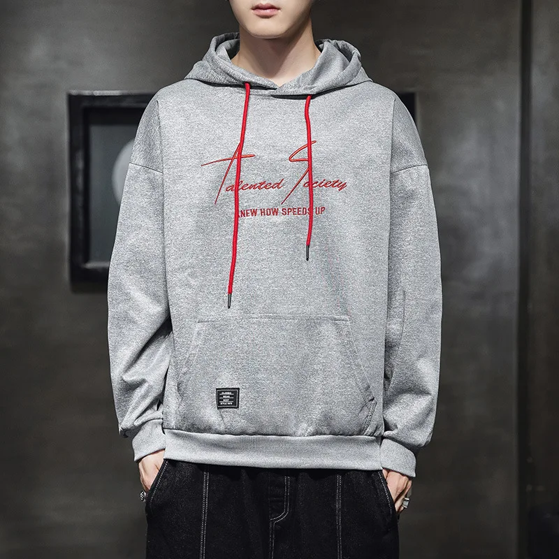 

M-3xl Mens Sweatshirts Spring Autumn Male Hoodies Long Sleeve Letter Loose crystal Pullove Hooded Breathable Top Clothes H36