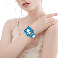 Bracelet imprimé Snoopy de plage pour Apple Watch 11 10 9, Bracelet remplaçable en Silicone pour iWatch 46mm 44mm 42mm 41mm 3