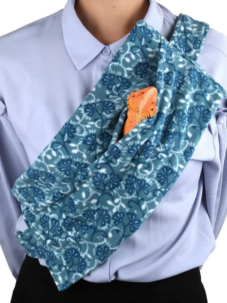 Adjustable Reptile Sling for Bearded Dragons Lizards and Small Pets Carrier to Prevent Them Falling |