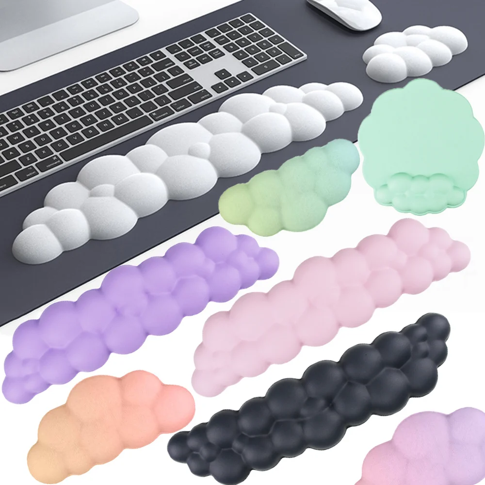 

INS Cloud Shape Carpal Pad Gradient Mouse Pad Ergonomic Colorful Typewriting Tools Rubber Mouse Wrist Rest Pc Gaming Accessories