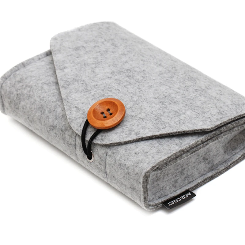 

Mini Felt Travel Multifunction Organizer Bag For Travel USB Data Cable Mouse Pouch For Key Coin Package Chargers Storage Bags