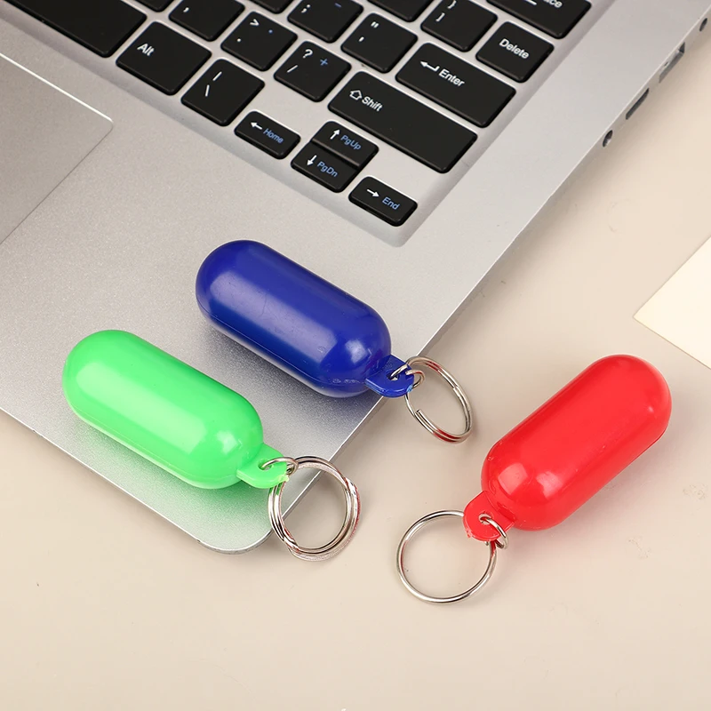 New 2Pcs Boat Kayak Floating Keyring Buoyant Sailing Boat Float Canal Keychain For Boating Fishing Kayaking Rafting Surfing 2