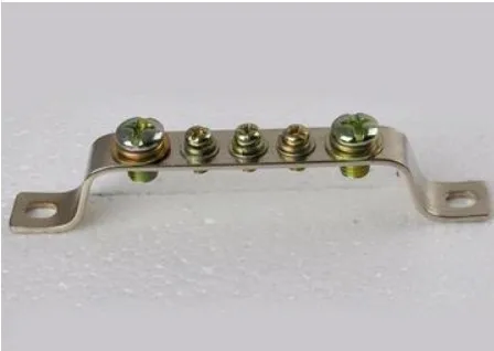 The 5 Hole Line 2*15 Earthing Copper Bar Zero Line Terminal Grounding Bus Bar Grounding Terminal
