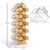 Acrylic Lipstick Holder Organizer 12/16/28 Slots Clear Lip Gloss Fish Shape Tower Case Display Stand Storage Box Makeup Cosmetic 6