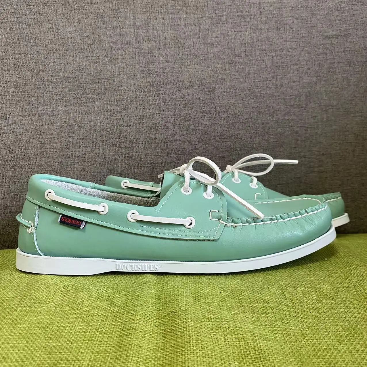 Men Genuine Leather Driving Shoes,New Fashion Docksides Classic Boat Shoe,Brand Design Flats Loafers For Men Women 23C