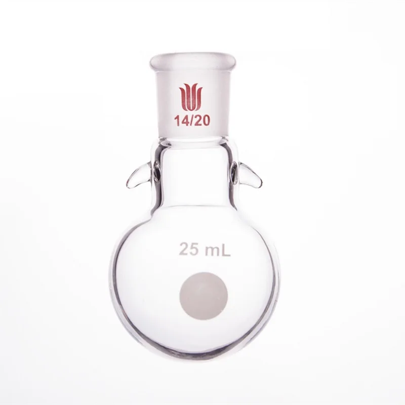 

SYNTHWARE Round bottomed flask with hook up, With hooks, Borosilicate glass, F33