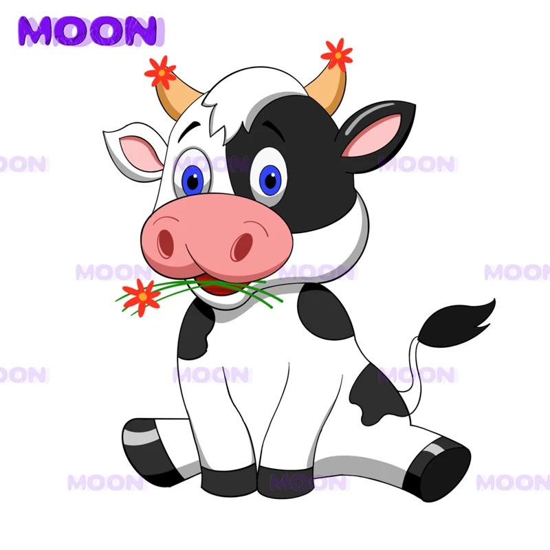 

Cute Little Cow Classic Design Creativity Interesting Cow Car Decal Vinyl Decal Motorcycle Decal Waterproof Windshield Decal KK