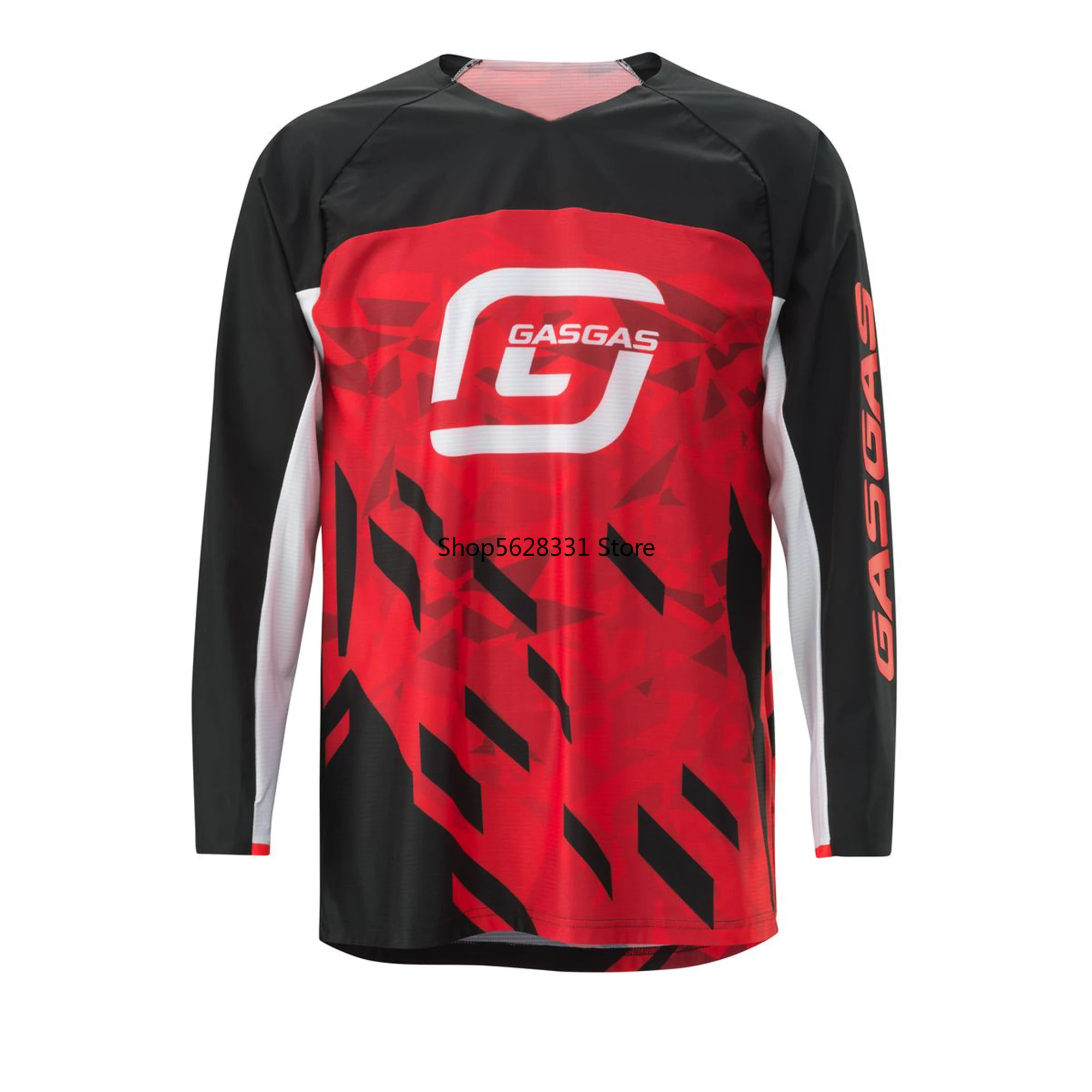 GASGAS Downhill Off Road Mountain Bike Men's Cycling Racing MTB Jersey Moto Motocross Maillot Hombre