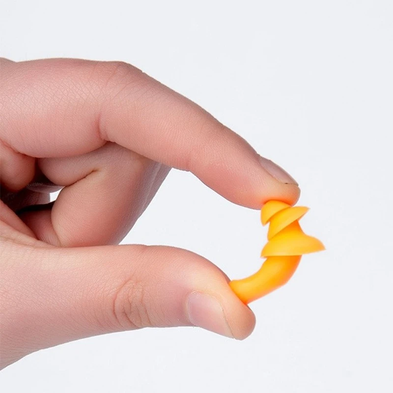 Premium Silicone Corded Noise Cancelling Earplugs - Reusable Ears Protector Set