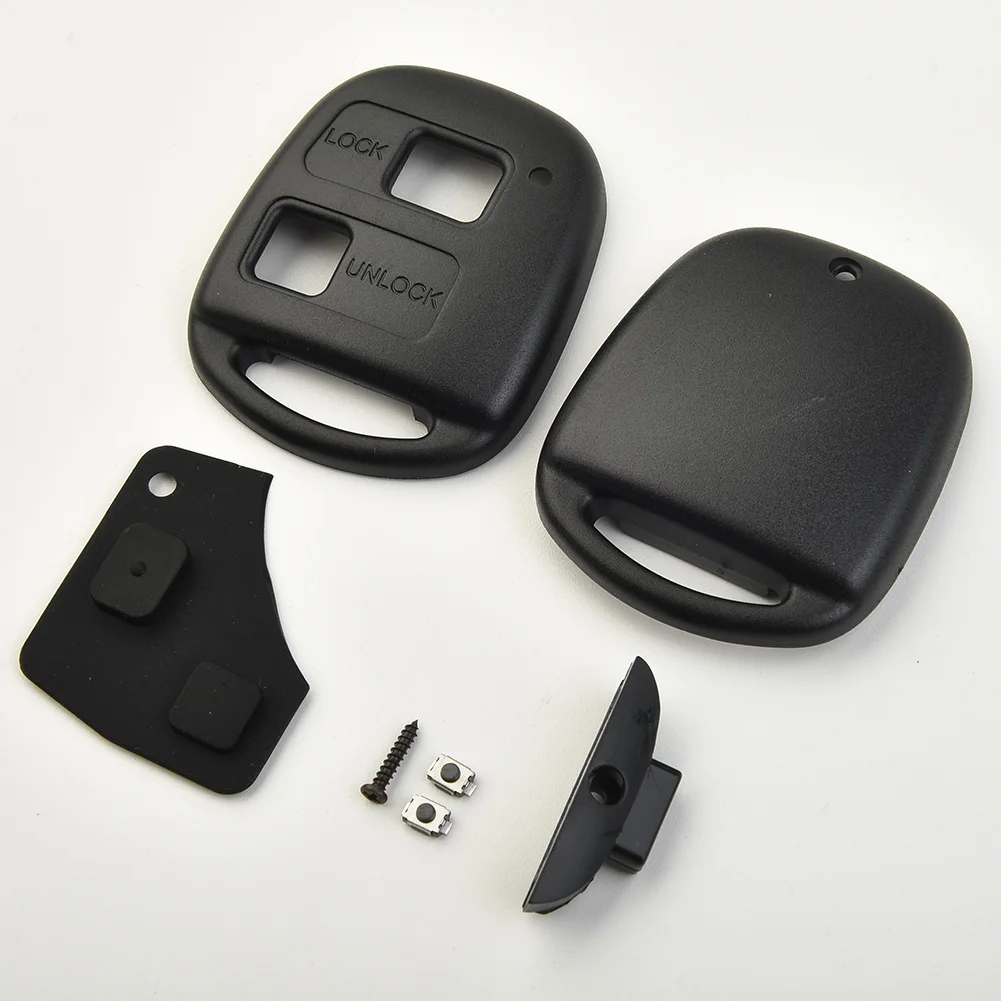 2-Button Car Key Protective Shell Case - Sleek and Durable Key Decoration