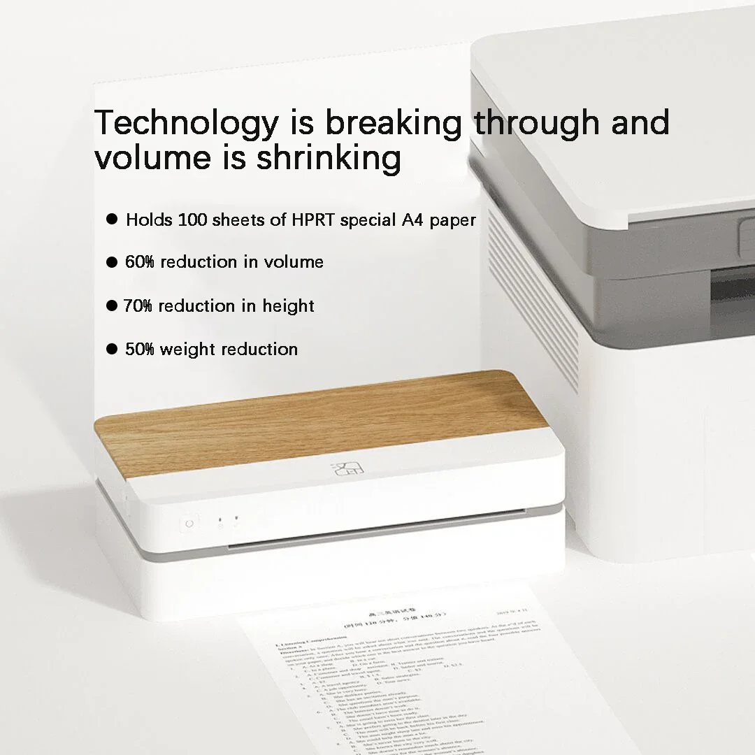 GlowMartSmall Printer HPRT FT800 A4 Portable Wireless Impresora Portatil Mini Hand Thermal Pocket Printer Machine