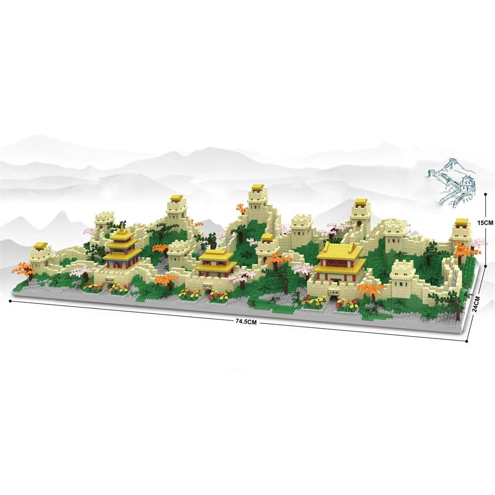 KNEW BUILT Great Wall Building Blocks for Adult 3D Model Toys