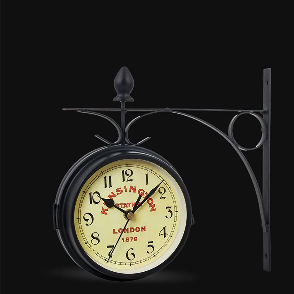 Retro Double-Sided Wall Clock 5