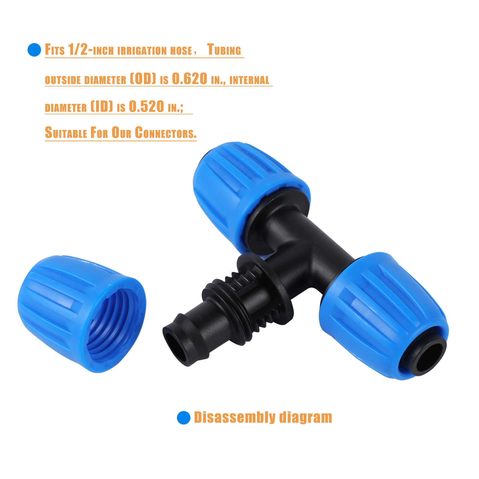 20 Raccordi A Gomito Per Tubi Da Giardino, Connettori Per Irrigazione A Goccia, PP Nero, Diametro 16 Mm, Adattatori Per Sistema Irriguo