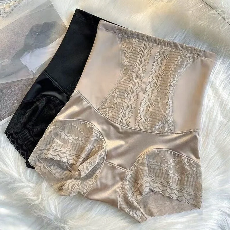 

Women's Lace High Waist Shapewear Panties Seamless Flat Belly Slimming Lifting Plus Size Breathable Underwear Underpants