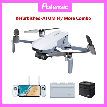 Drone GPS Potensic ATOM Ricondizionato con Gimbal a 3 Assi, Fotocamera 4K, Portata 6KM, Brushless, Ritorno Automatico, QuickShot, Supporto Tracciamento Visuale