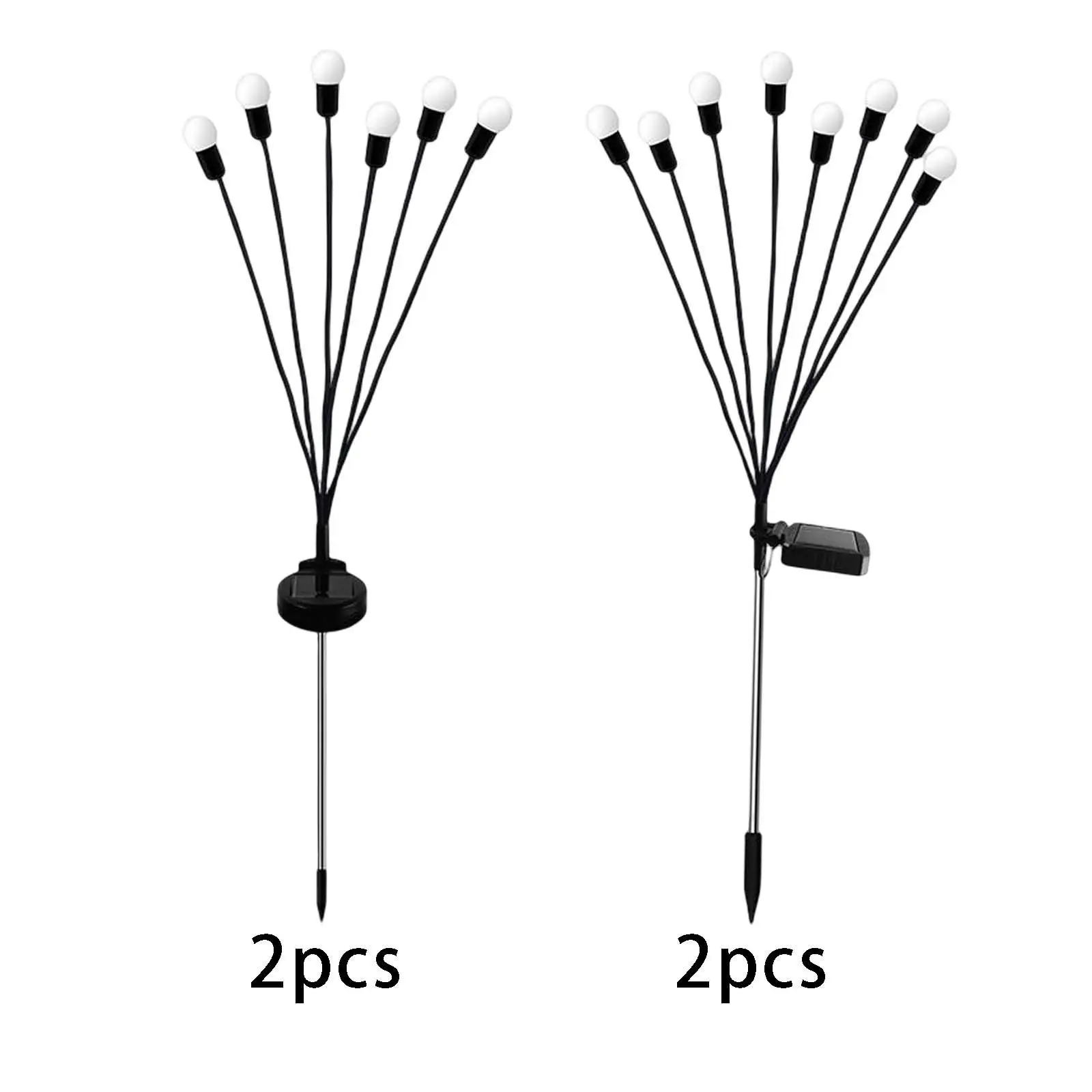 

Solar Outdoor Stakes Light with 8 Pieces LED Bulbs Waterproof Automatic On